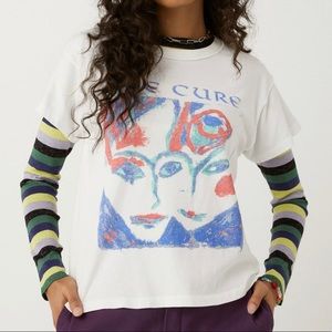 Daydreamer The Cure Love Song Reverse White Girlfriend Tee NWT SOLD OUT Size L